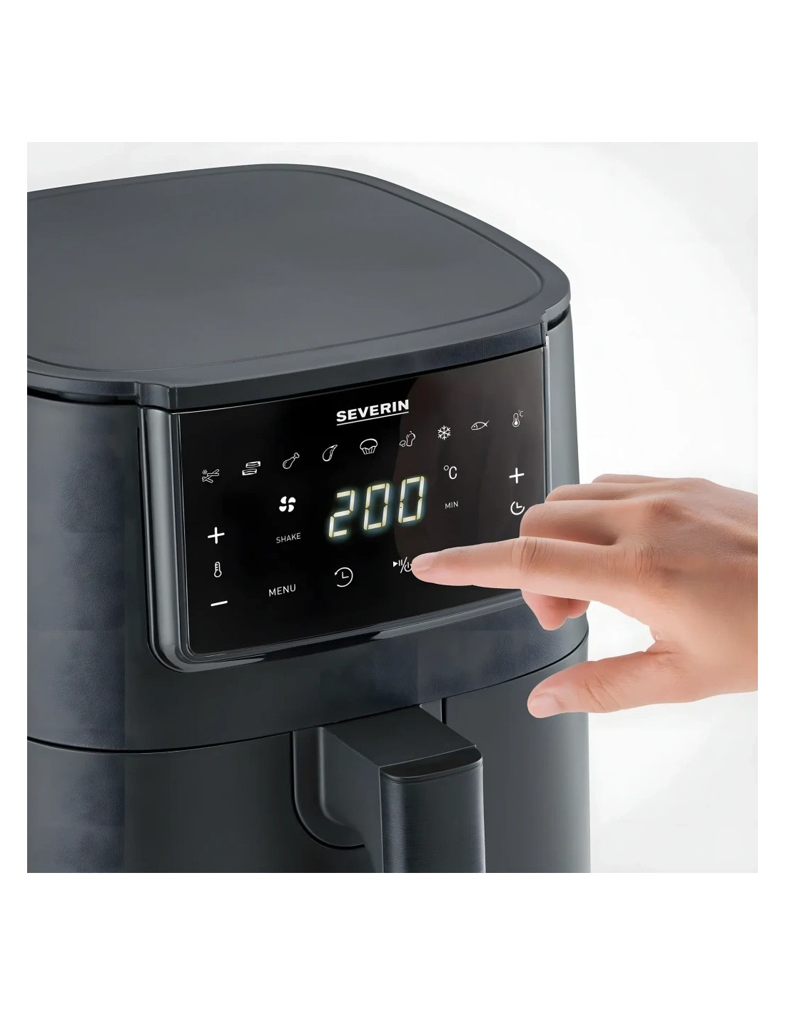 Freidora de aire Severin FR 2461 4L 1300W 8 Programas pantalla táctil