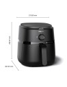 Freidora de aire Philips 1000 series NA120/00 4,2 L Negro 1500W 12 pro