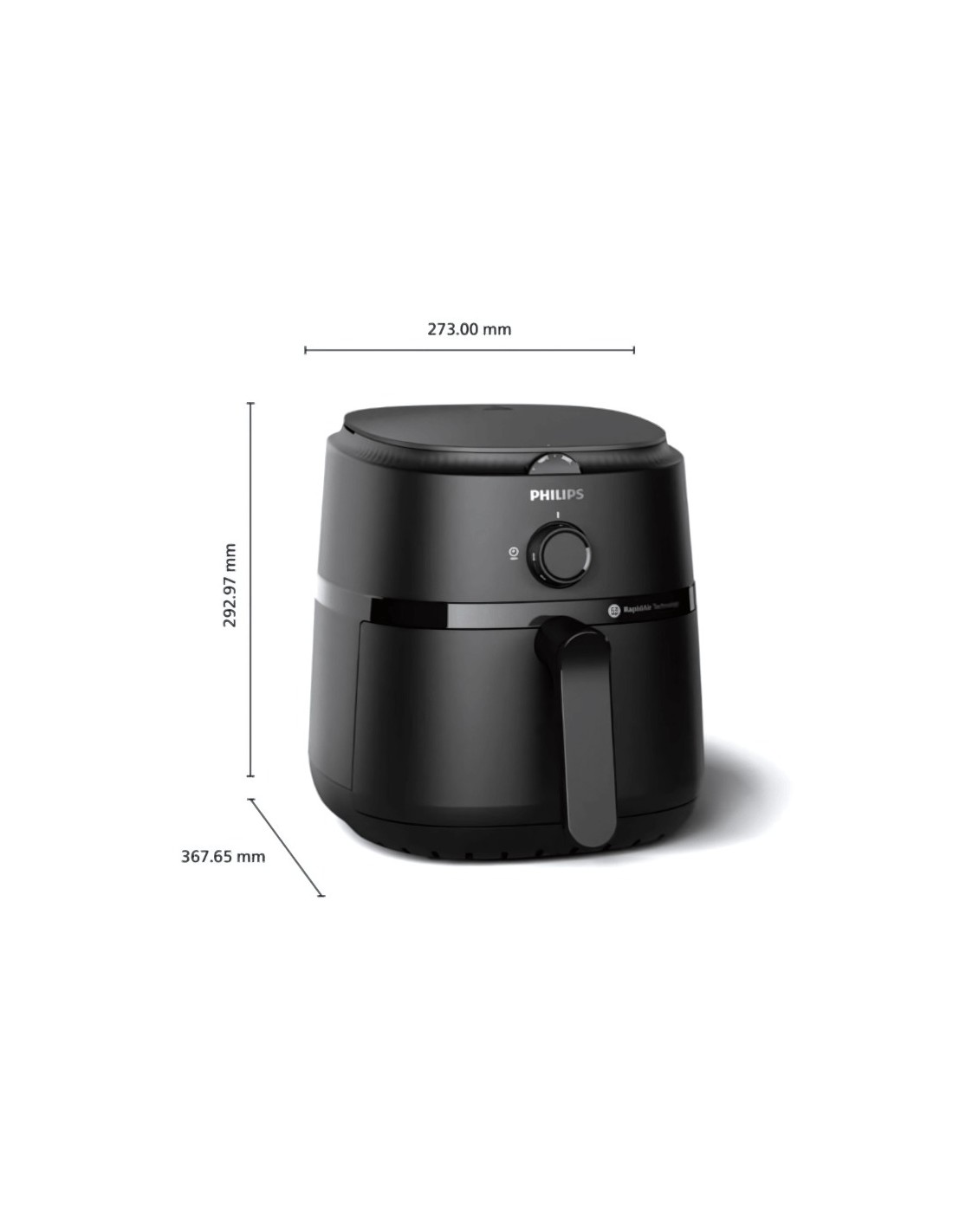 Freidora de aire Philips 1000 series NA120/00 4,2 L Negro 1500W 12 pro