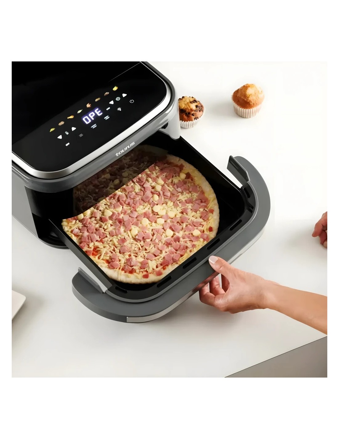 Freidora de aire Taurus Air Fry PizzaGrill XL AF2200D 3-en-1 2200W 11 