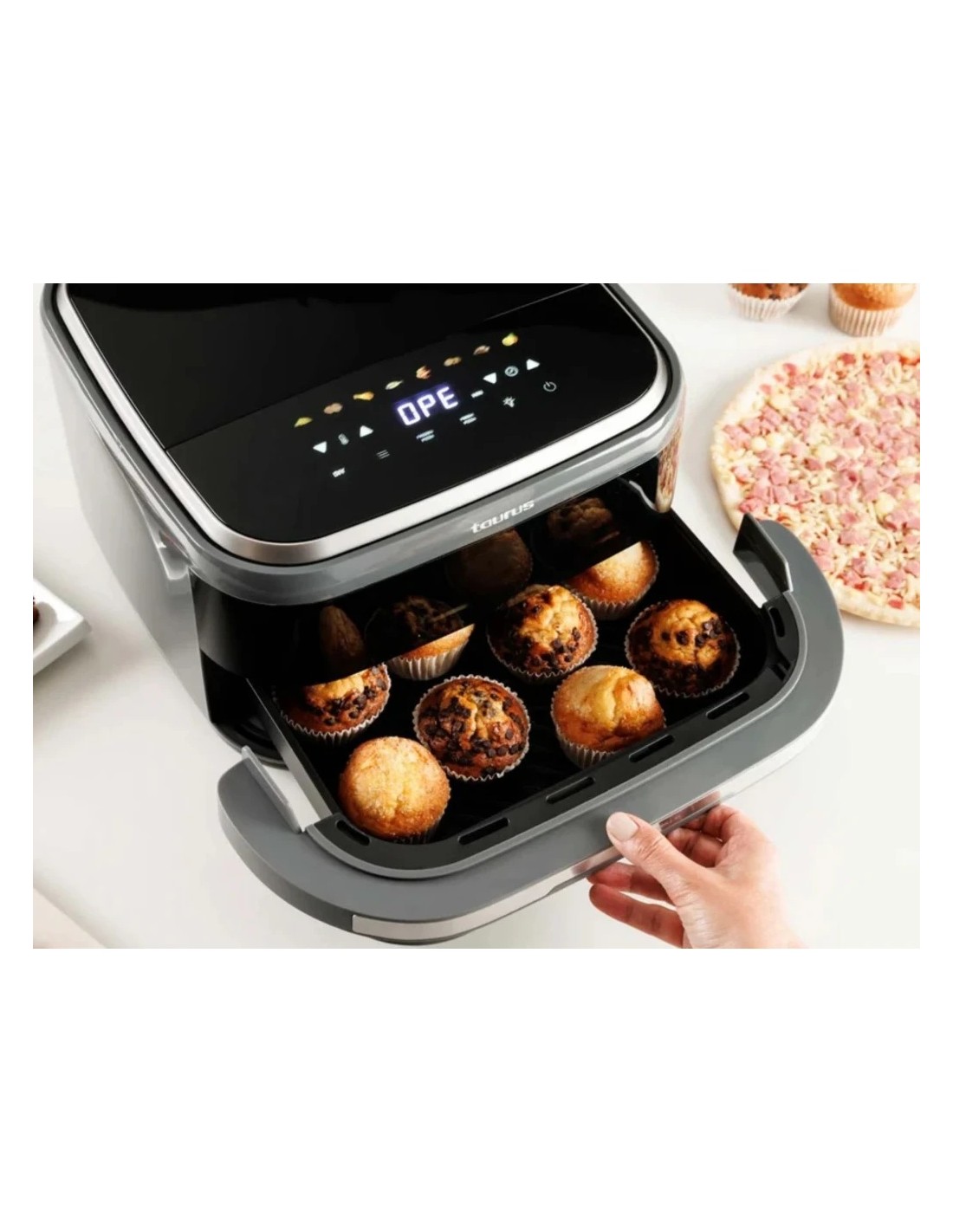 Freidora de aire Taurus Air Fry PizzaGrill XL AF2200D 3-en-1 2200W 11 