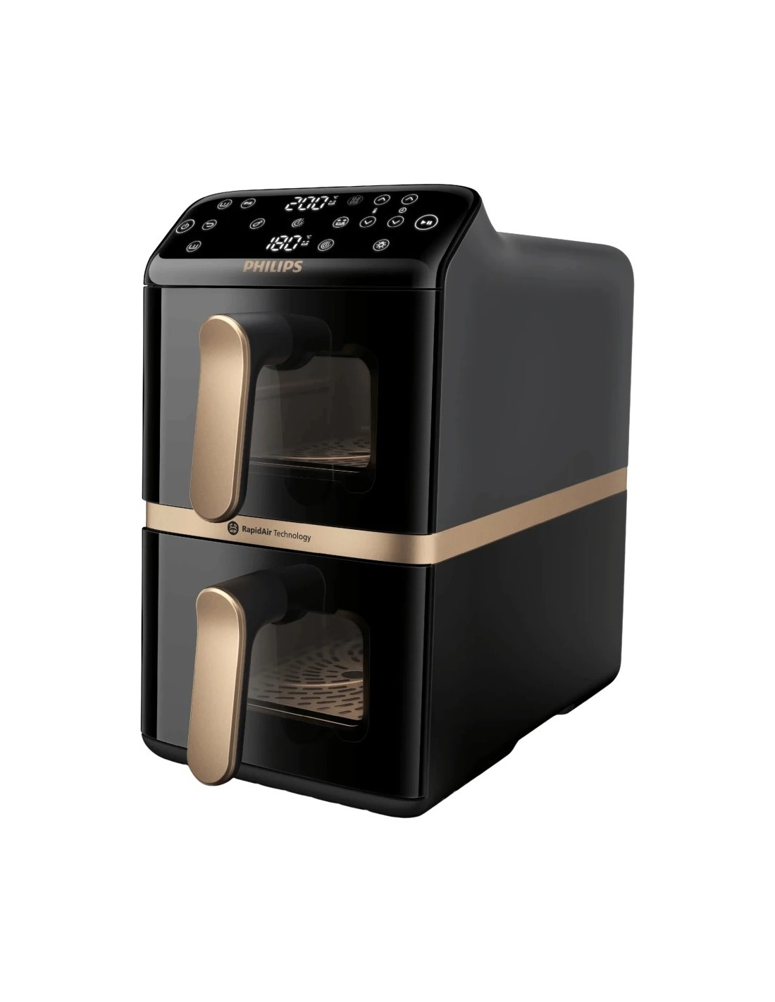 Freidora de aire Philips Airfryer Serie 4000 Doble Cesta Apilada 10L 2