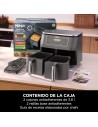 Freidora de aire Ninja Dual Zone DZ300EU Doble Cesta 7,6L 2400W 6 Prog