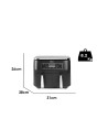 Freidora de aire Ninja Dual Zone DZ300EU Doble Cesta 7,6L 2400W 6 Prog