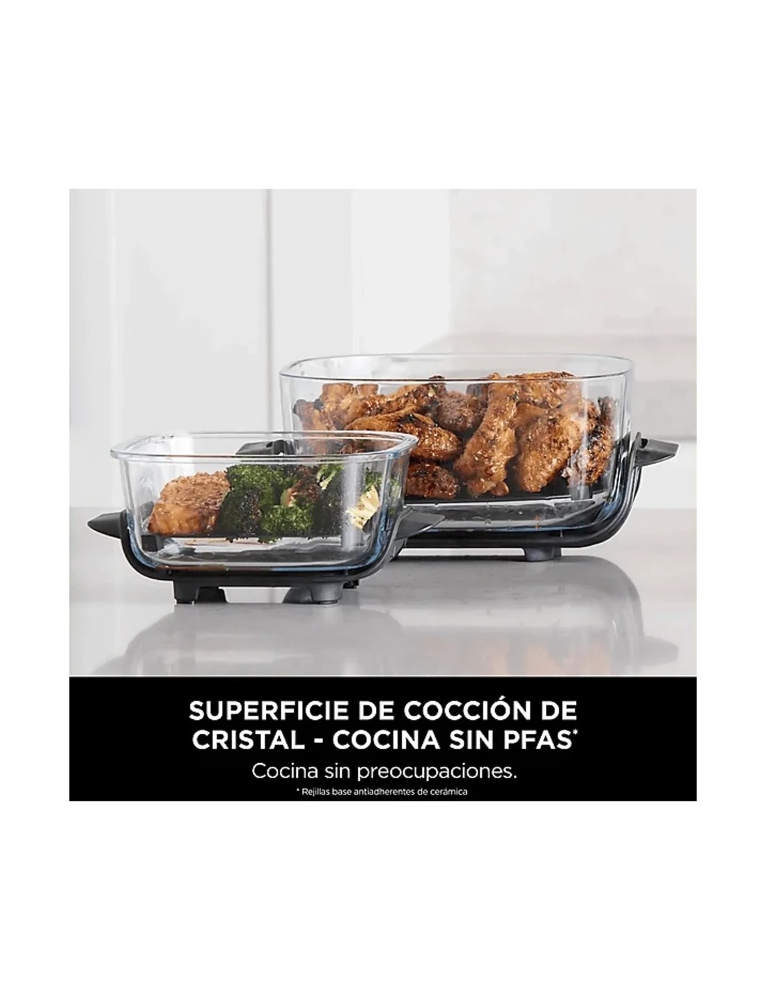 Freidora de aire Ninja CRISPi FN101EU 3,8L + 1,4L 1700W 4 en 1 Verde
