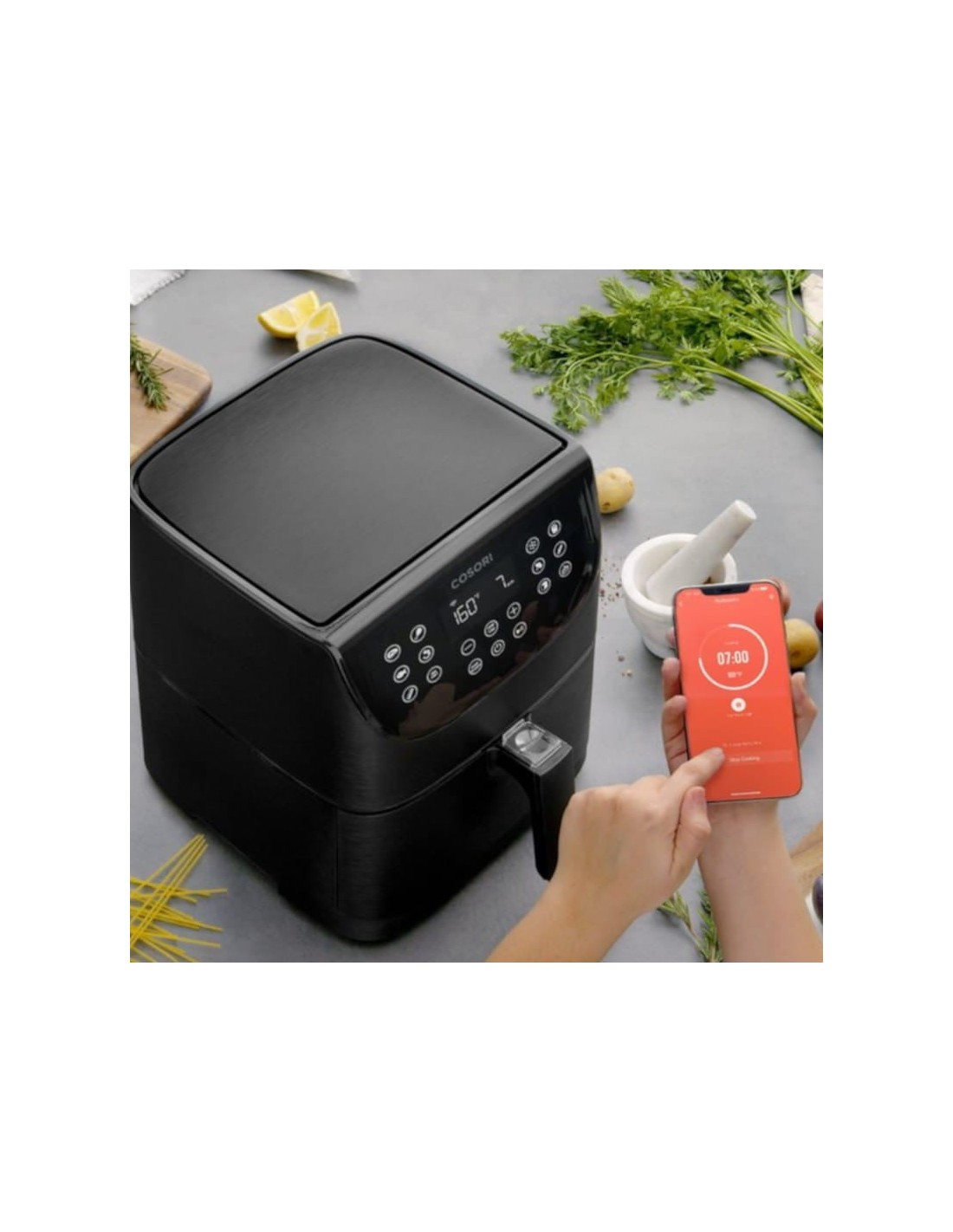 Freidora de aire Cosori Smart Chef Edition Negro 1700W 5,5 L