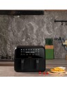Freidora de aire Onemoon D8 Doble Cesta 4L + 4L Negra 1700W en Logroño
