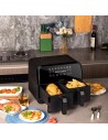 Freidora de aire Onemoon D8 Doble Cesta 4L + 4L Negra 1700W en Logroño