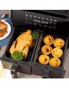 Freidora de aire Onemoon D8 Doble Cesta 4L + 4L Negra 1700W en Logroño
