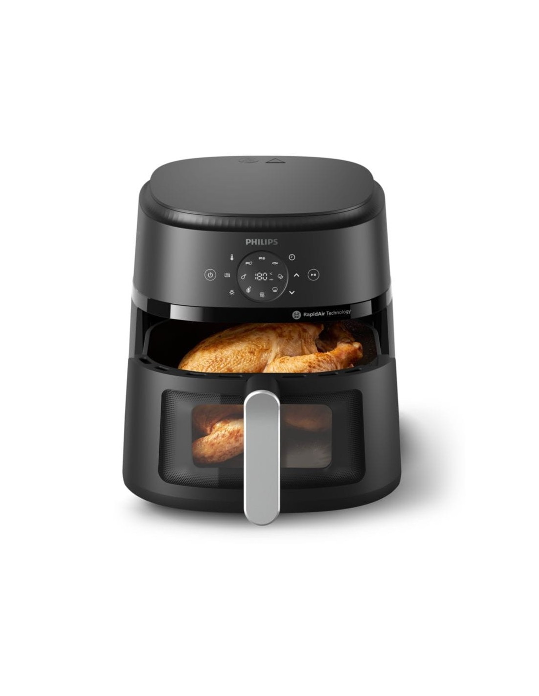 Freidora de aire Philips 2000 Series 6,2 L Plata 1700W 9 programas pan