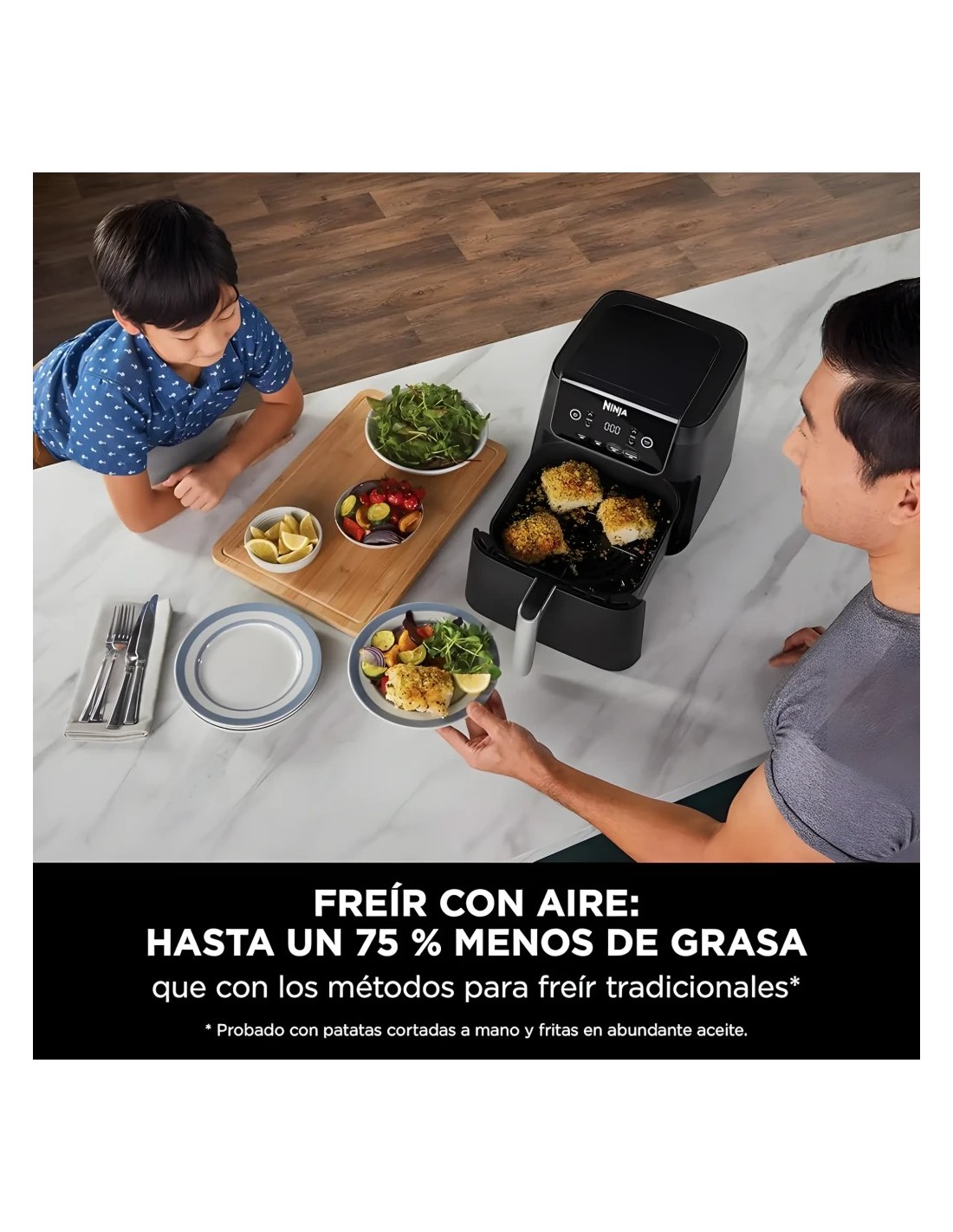 Freidora de aire Ninja AF170EU 6,2L 2000W 4 en 1 en Logroño