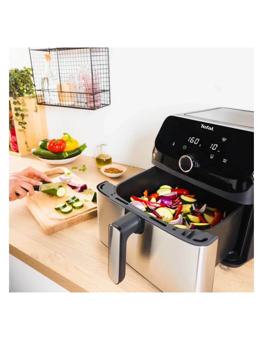 Freidora de aire Tefal Easy Fry Mega EY855D10 7,5L 2020W 8 Programas p