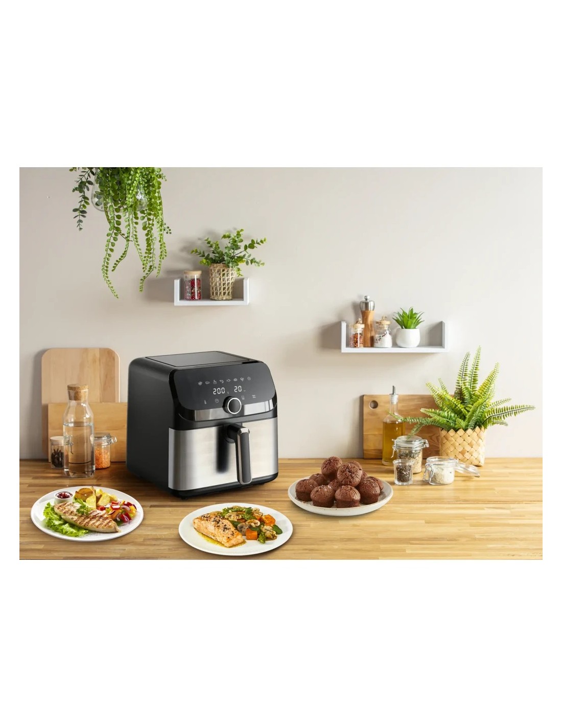 Freidora de aire Tefal Easy Fry Mega EY855D10 7,5L 2020W 8 Programas p
