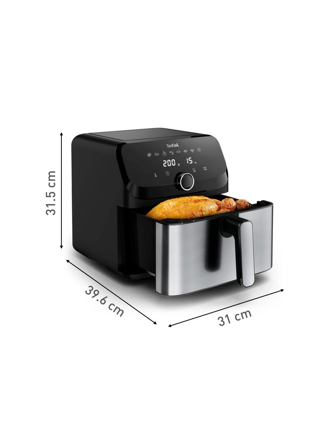 Freidora de aire Tefal Easy Fry Mega EY855D10 7,5L 2020W 8 Programas p