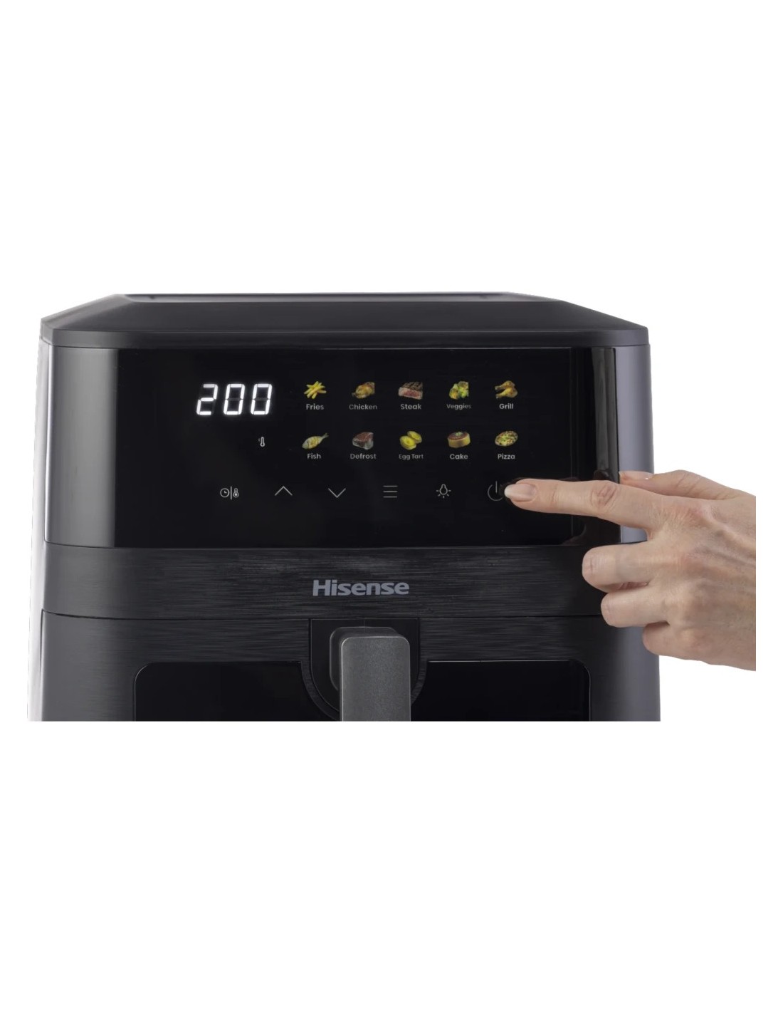 Freidora de aire Hisense HAF2100DCD 7,7L 2100W 10 programas pantalla t