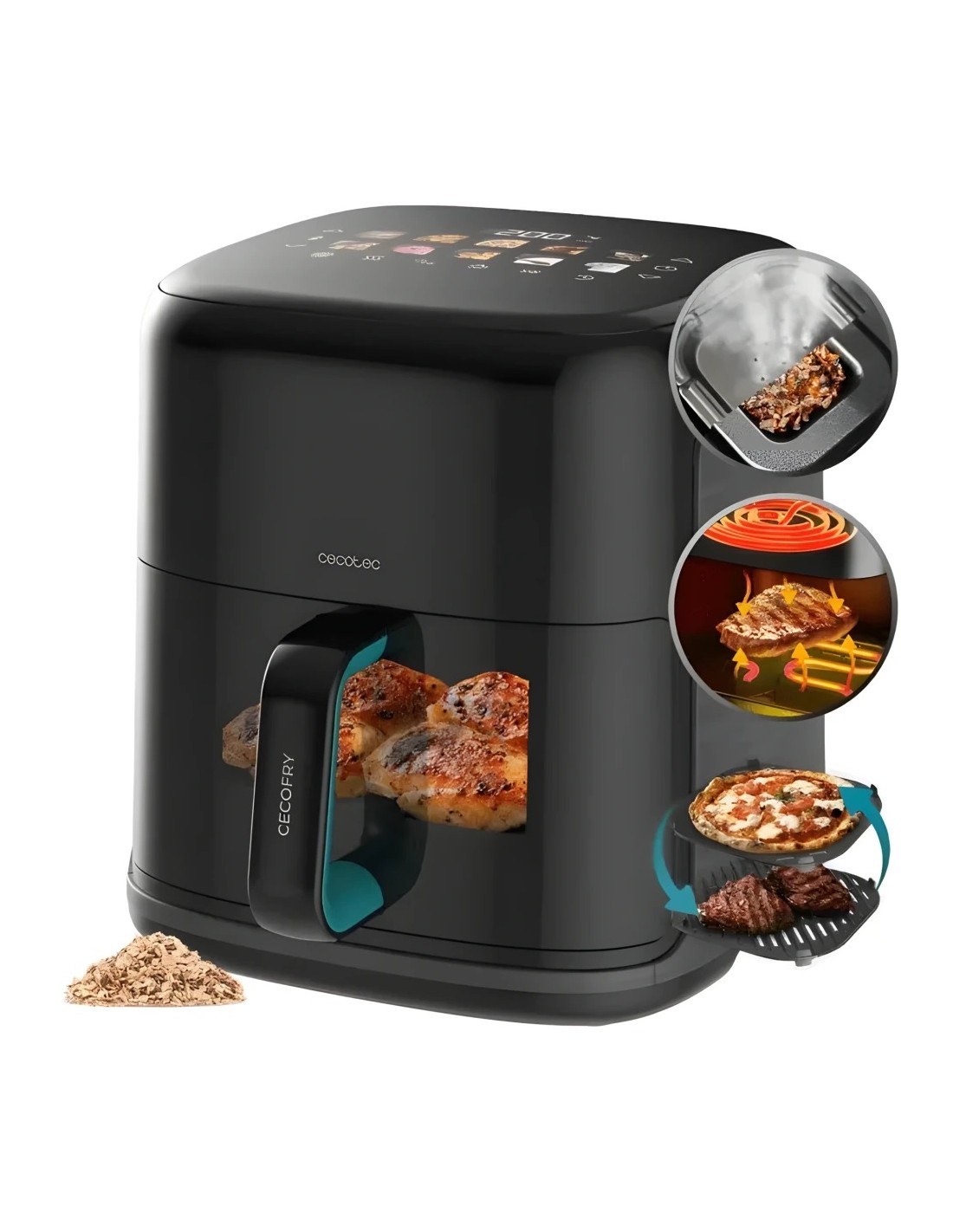 Freidora de aire Cecotec Cecofry&Grill Smokin'Prime 6500 6,5L 2200W 10