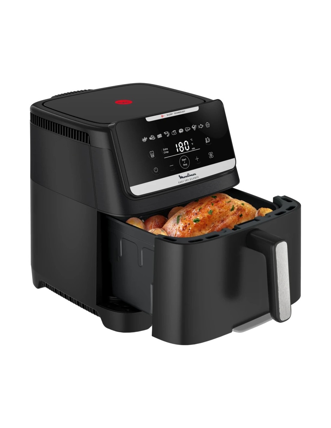 Freidora de aire Moulinex Easy Fry Silence 7L 1800W 10 Programas panta