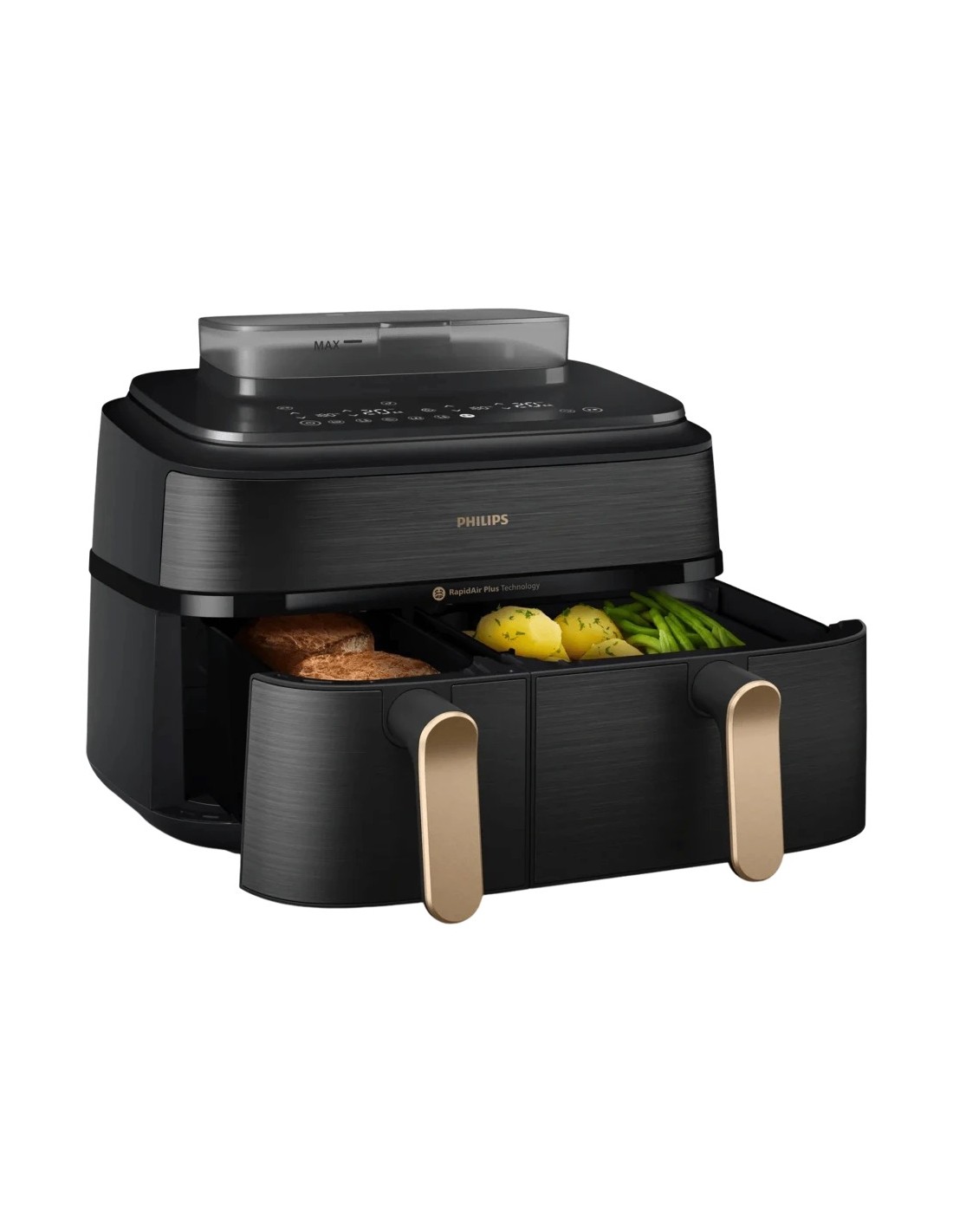 Freidora de aire Philips 5000 Series NA552/00 Doble Cesta 9L 2750W 12 