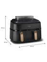 Freidora de aire Philips 5000 Series NA552/00 Doble Cesta 9L 2750W 12 