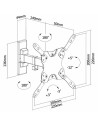 Soporte para TV Aisens WT42TSLE-009 Giratorio e Inclinable 42" VESA 20