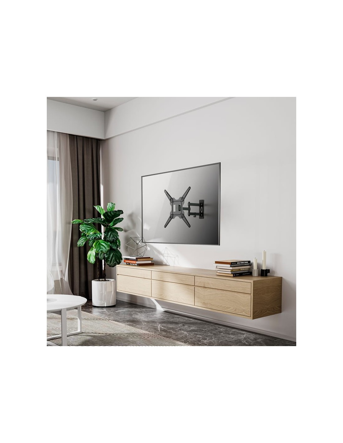 Aisens WT55TSE-153 (3 Pivotes) Giratorio e Inclinable 23-55" VESA 400x