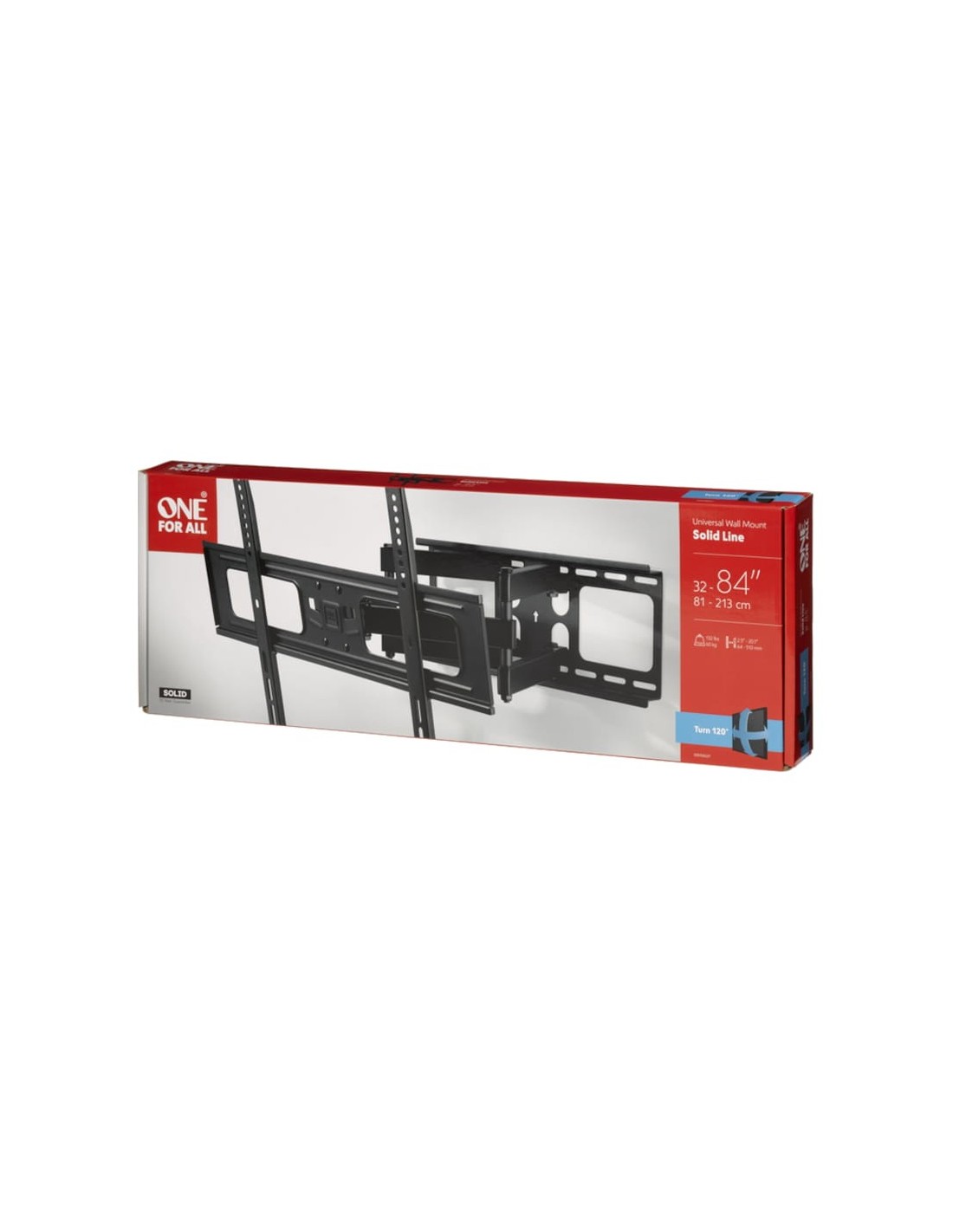 Soporte para TV One For All WM 4661 Giratorio e Inclinable 84" VESA 60