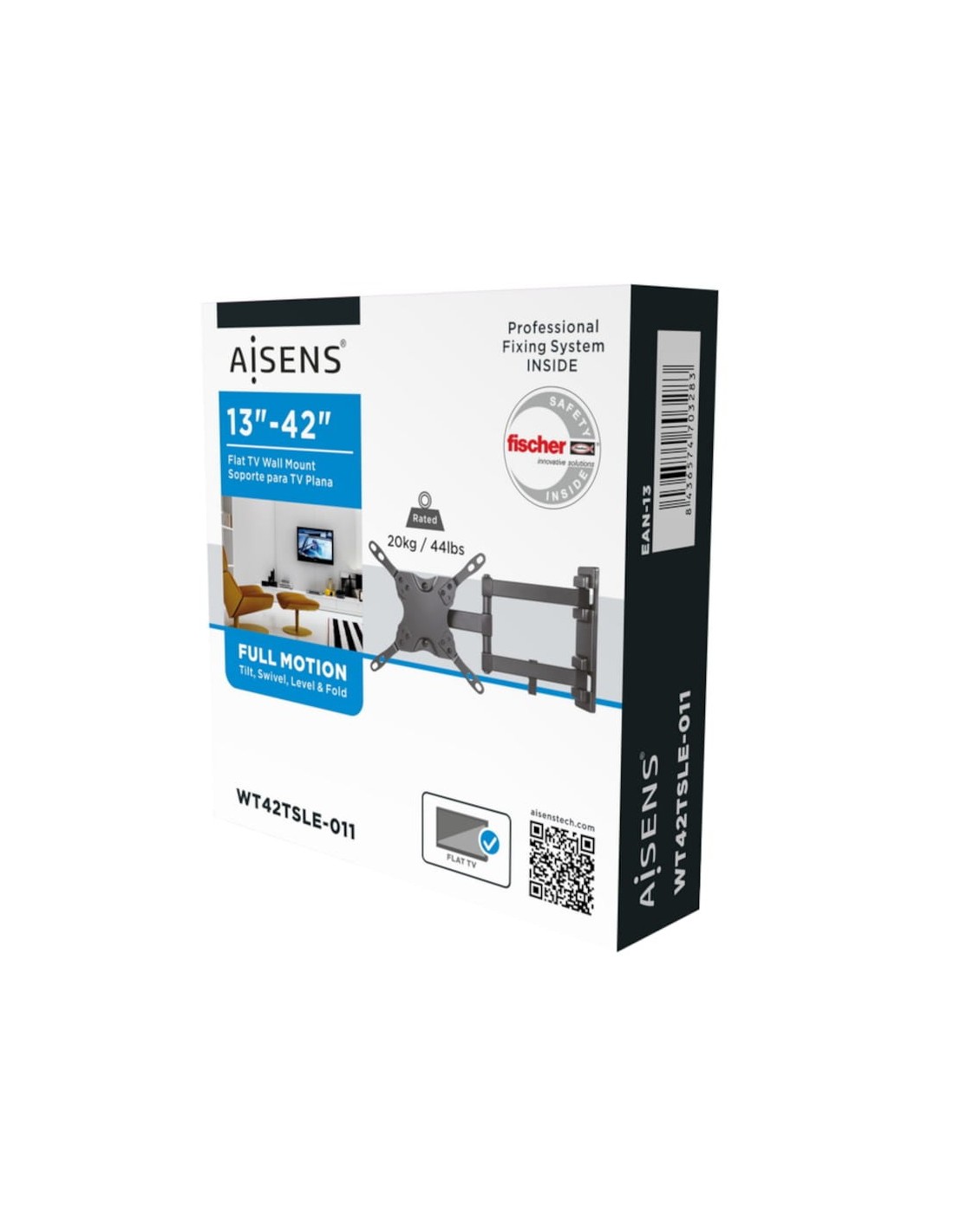 Soporte para TV Aisens WT42TSLE-011 giratorio e inclinable 42" VESA 20