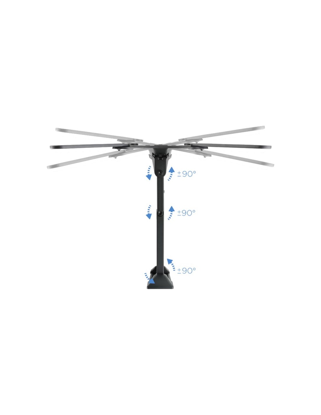 TooQ LP6055TN-B (3 Pivotes) giratorio e inclinable 23"- 55" VESA 400x4
