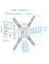 TooQ LP6055TN-B (3 Pivotes) giratorio e inclinable 23"- 55" VESA 400x4