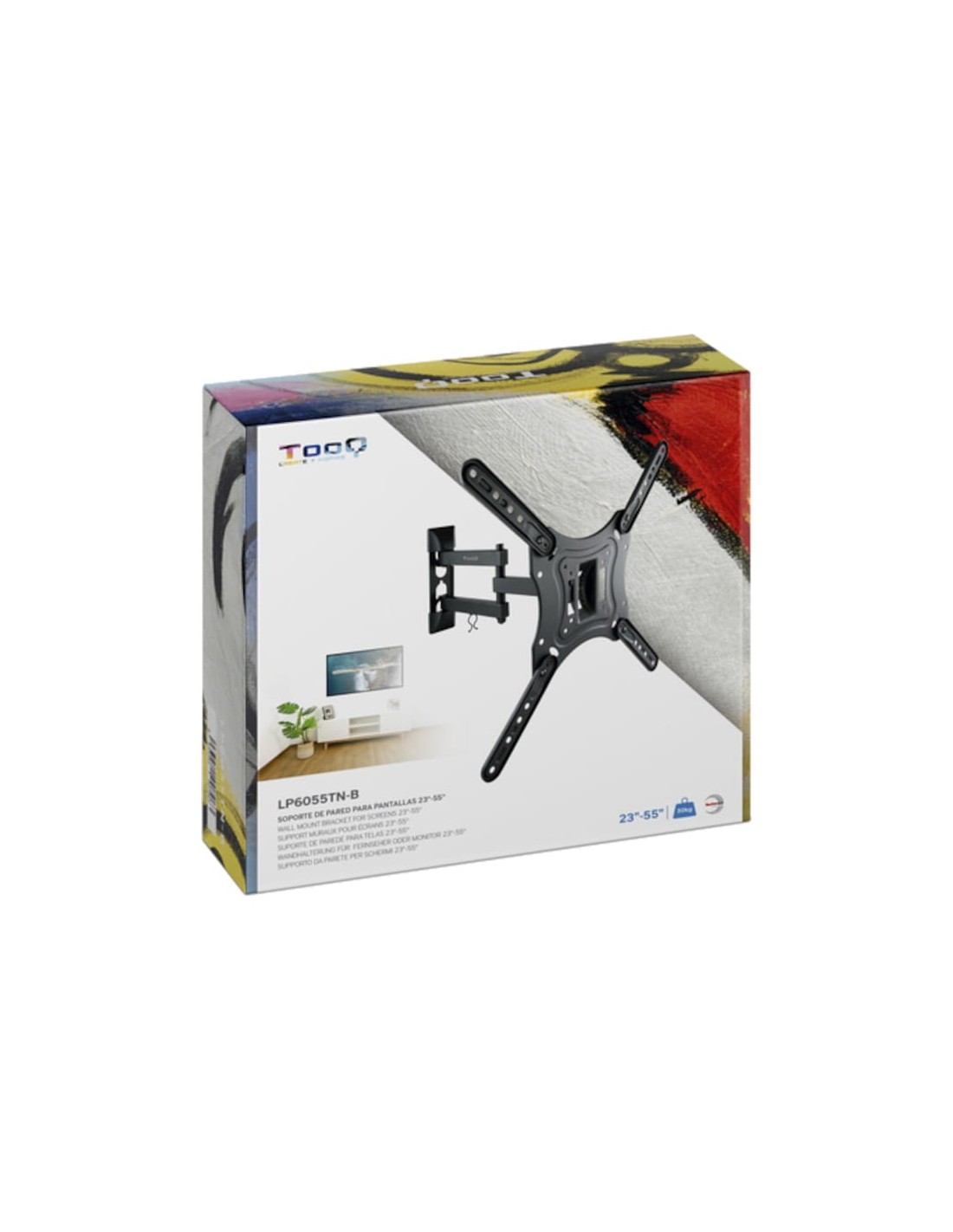 TooQ LP6055TN-B (3 Pivotes) giratorio e inclinable 23"- 55" VESA 400x4