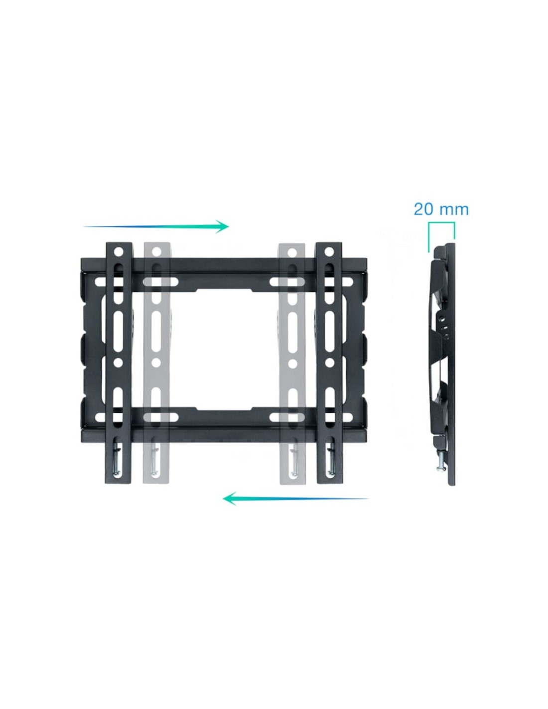 Soporte para TV TooQ LP1043F-B Fijo 43" VESA 200x200 mm Negro