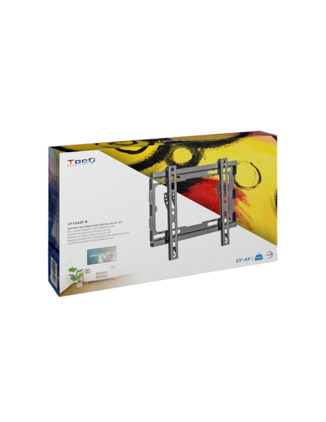 Soporte para TV TooQ LP1043F-B Fijo 43" VESA 200x200 mm Negro