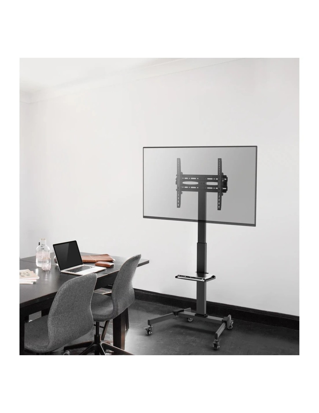 Soporte TV Fonestar STS-4244N Pie con Ruedas Orientable e Inclinable