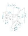 Soporte para TV TooQ LP2042TNL-B giratorio e inclinable 42" VESA 200x2