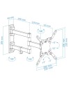Soporte para TV TooQ LP2142TNL-B giratorio e inclinable 42" VESA 200x2