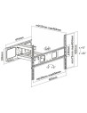 Soporte para TV Aisens WT70TSLE-023 Fijo 70" VESA 600x400 mm Negro