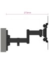 Soporte para TV Ewent EW1522 giratorio e inclinable 42" 200x200 mm Neg