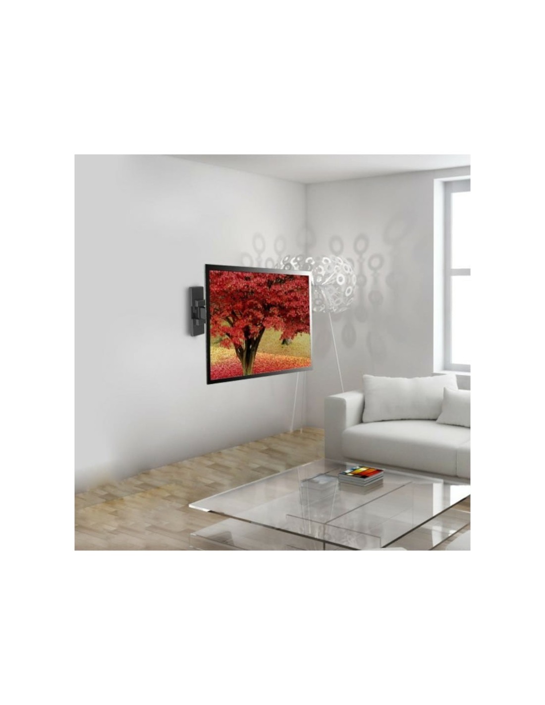 Soporte para TV Ewent EW1522 giratorio e inclinable 42" 200x200 mm Neg