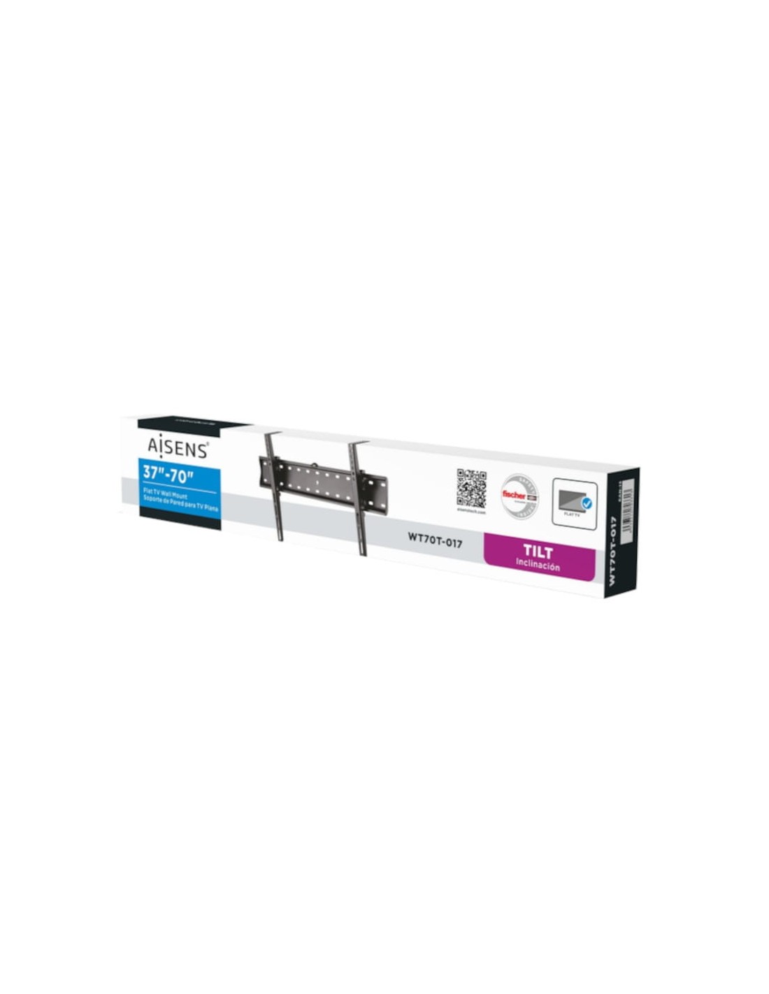 Soporte para TV Aisens WT70T-017 Fijo 70" VESA 600x400 mm Negro