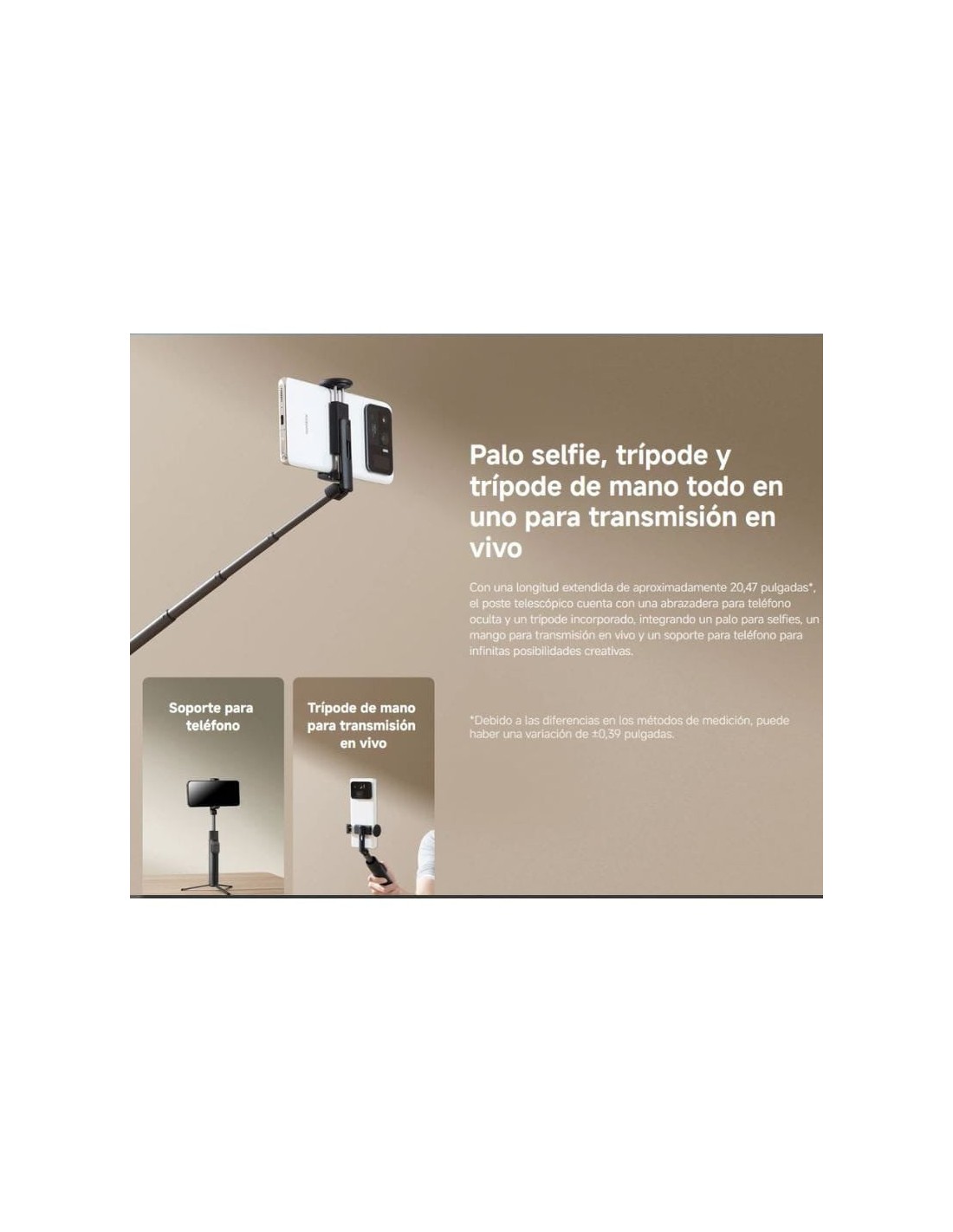 Xiaomi Selfie Stick Tripod Mini en Logroño