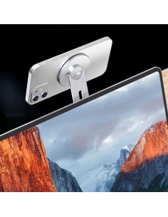 Soporte flexible magnético de smartphone para portátil en Logroño 2