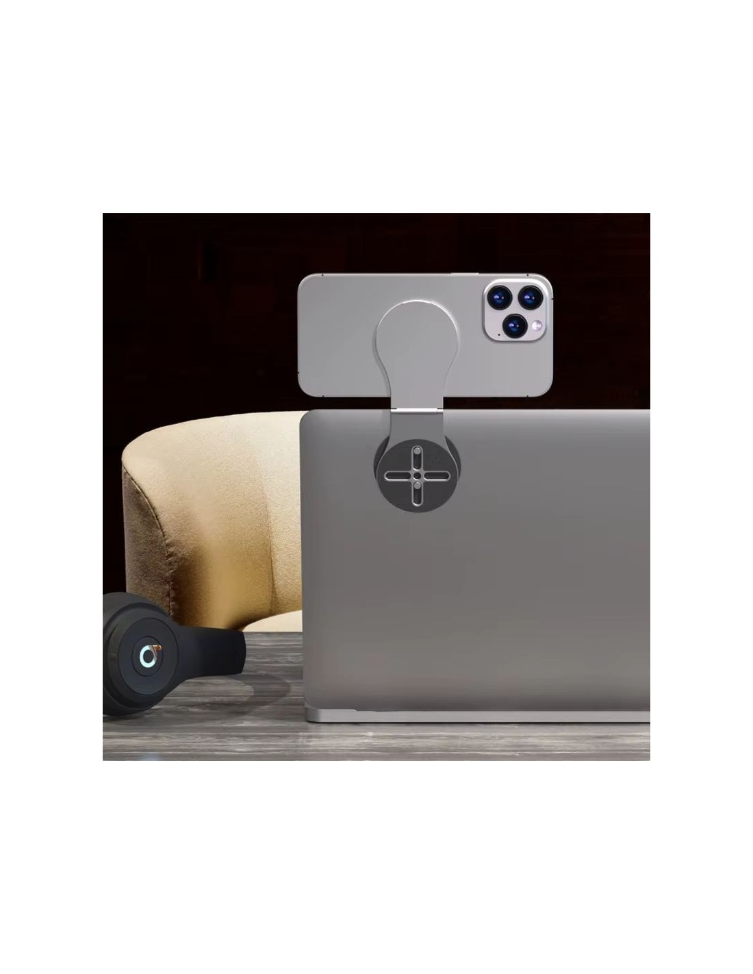 Soporte flexible magnético de smartphone para portátil en Logroño