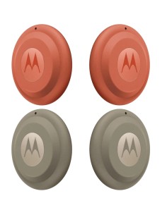Localizador Motorola Moto Tag 2.0 Rojo/Gris Pack ×4 Bluetooth 5.4 UWB