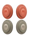 Localizador Motorola Moto Tag 2.0 Rojo/Gris Pack ×4 Bluetooth 5.4 UWB