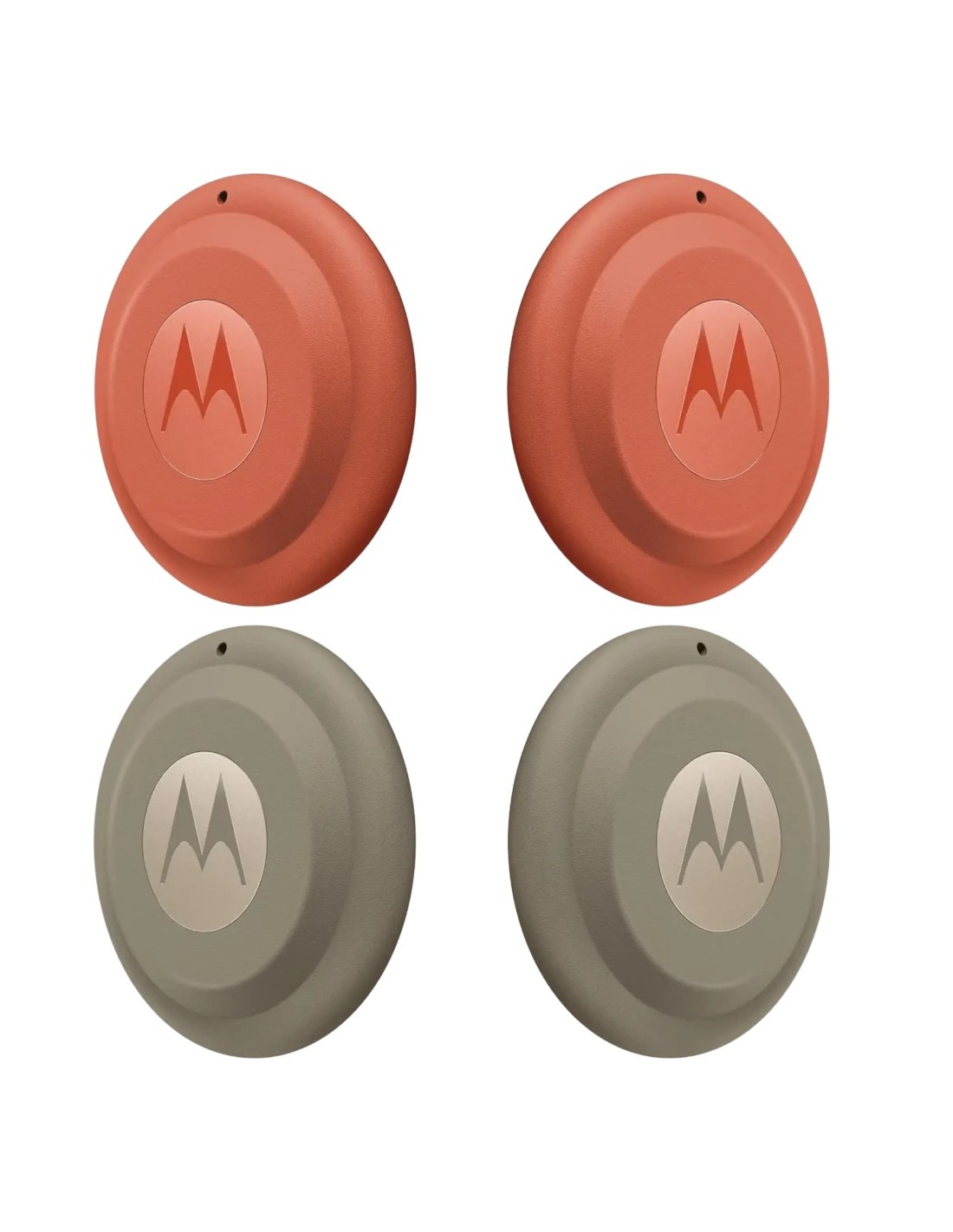 Localizador Motorola Moto Tag 2.0 Rojo/Gris Pack ×4 Bluetooth 5.4 UWB