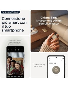 Localizador Motorola Moto Tag 2.0 Rojo/Gris Pack ×4 Bluetooth 5.4 UWB 2