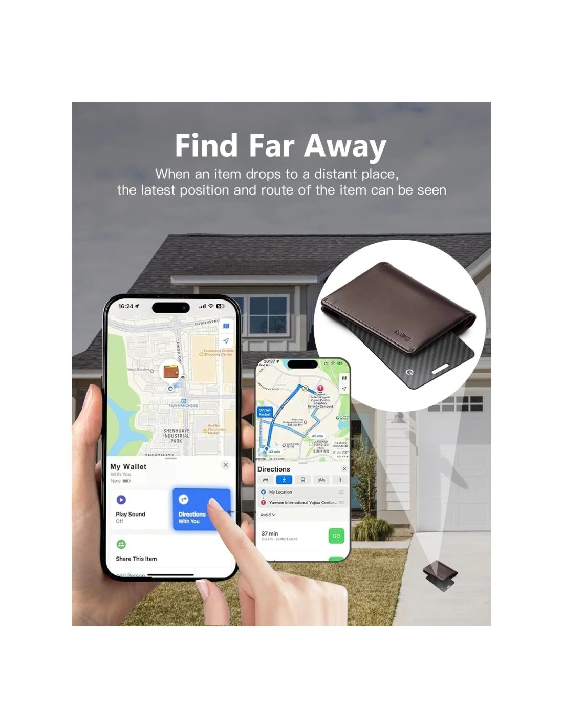 Localizador Tarjeta localizadora DKS01 Apple Find My y Find Hub compat