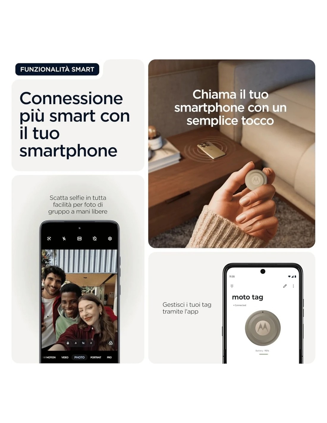Localizador Motorola Moto Tag 2.0 PANTONE Laurel Oak Android Channel S