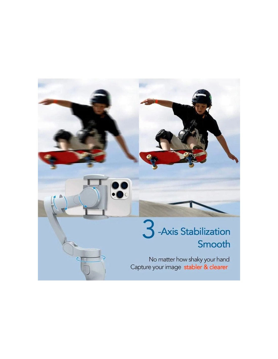 Gimbal L7C Pro Plus Seguimiento Automático con IA 3 ejes 5h carga máxi