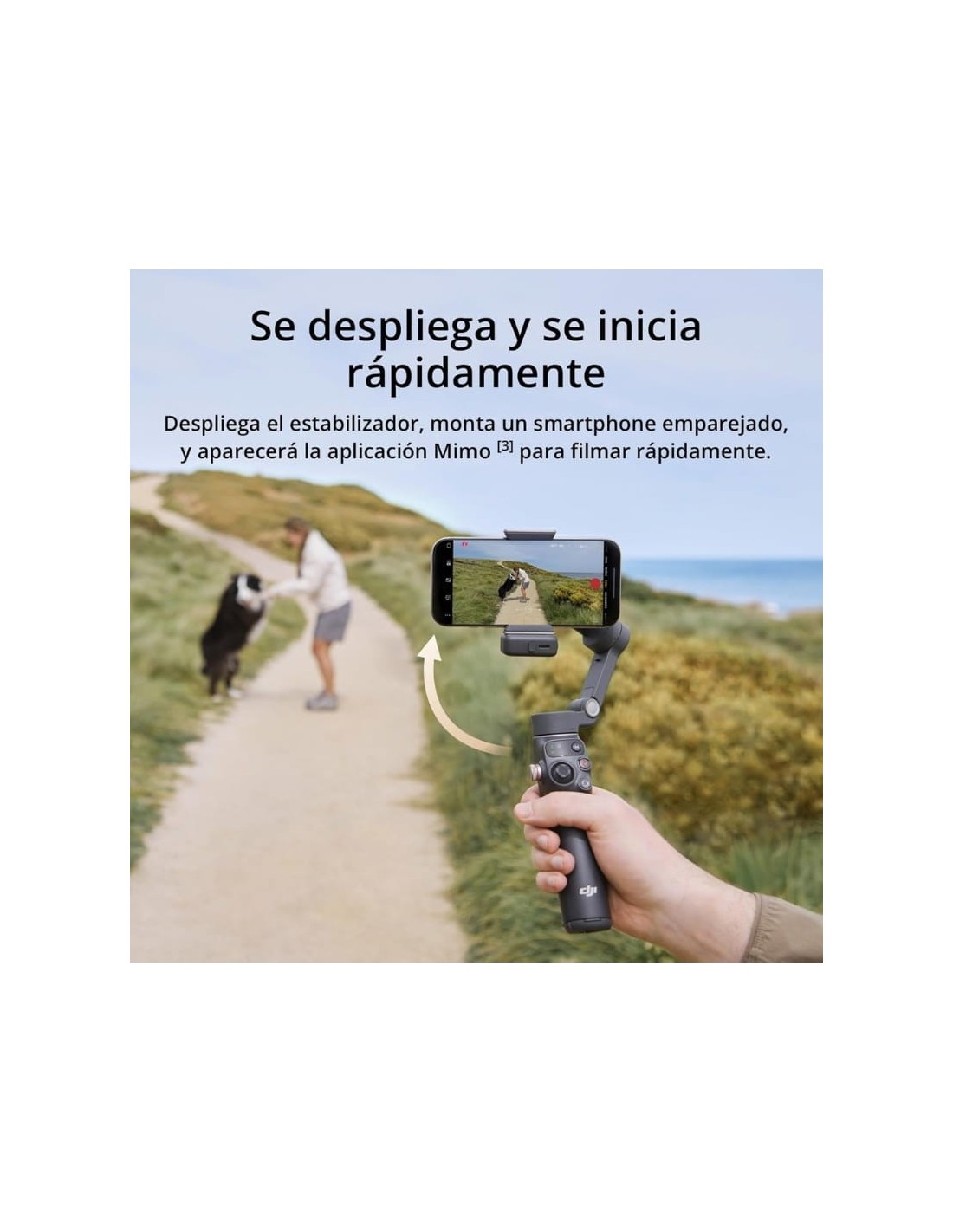 Gimbal DJI Osmo Mobile 7P 10h 3350mAh seguimiento IA en Logroño